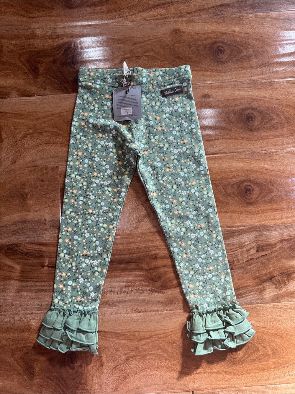 Matilda Jane girls leggings size 4 NWT’s